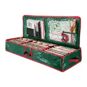 Paper Storage Bag Standard Rolls of Wrapping Paper Gift Container Organizer-Green