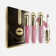 Mirenesse 3-Piece Rose Velvet Lip Mania Collection