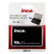 Inca 3 in 1 USB 3.0 Multi-Card Reader & Holder