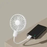 USB Rechargeable Fan Silent Cooling Power Bank Wireless Mini Play Plug Fans