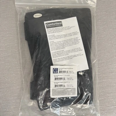 Comfortland CK-110 Black Universal Hinged Knee Brace Quality Brand New One Size