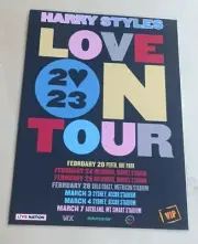 HARRY STYLES 2023 Australian Tour - Laminated Tour Poster - LOVE ON TOUR - NEW!!