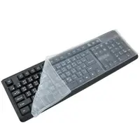 在飛比找PChome24h購物優惠-通用型防水防塵防油彈性矽膠台式鍵盤保護膜超值2入(K3215