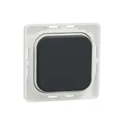 Clipsal Iconic 40APB-XB - Black Dolly Push Button Blank - Single Buy