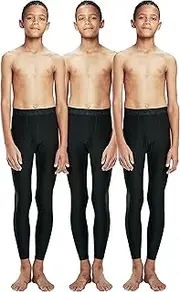 [DEVOPS] Boys 2~3 Pack UPF 50+ Compression Tights Sport Leggings Baselayer Pants
