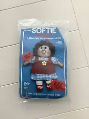 Softie Mates Hand Held Soft Sculpture Doll 7”-8” GAYLE #2164 Vintage 1983 SEALED