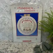 Dimensions Vintage Christmas is Mistletoe Counted Cross Stitch Kit 8332 NOS 1986