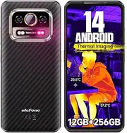 Ulefone Rugged Smartphone, Armor 25T Thermal Imaging Camera, Android 14 12GB + 256GB Helio G99 Octa-Core, 50MP + 64MP Night Vision, 33W/6500mAh 6.78 Inch 120Hz, IP68 Dual SIM 4G Unlocked Mobile Phone