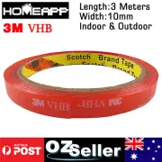 3M VHB 10mmX3m Double-sided Clear Transparent Acrylic Adhesive Tape