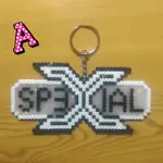 ♥~魚小舖~♥ 拼豆 膠珠 SPEXIAL 特使 偶像團體 EXTRA SPECIAL 鑰匙圈/材料組 (3MM迷你豆)