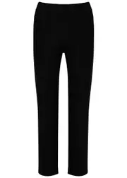 Eileen Fisher Cropped Slim-leg Trousers - Black - XS XS