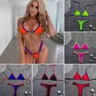 Women Sexy Mini Micro Thong Underwear G-String Bra Set Bikini Swimwear Nightwear