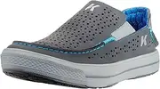 [Korkers] Men's Leather Fish Moc Vented Tarpon w/Fixed Kling-On Deck Soles