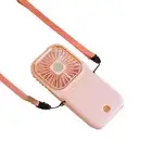 Neck Fan Cute Low Noise Mini Usb Rechargeable Portable Neck Fan Abs