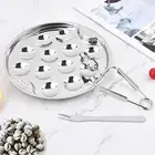 Escargot Plate Set Seafood Footed Plate Seafood Serving Tool Conch Clip Mini
