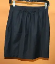 Brooks Brothers Wool-Blend Pencil Skirt Women's Blue 14