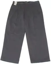 NEW Dockers Decode Dark Gray Khaki Straight Leg Pleated Casual Pants Mens 38X30