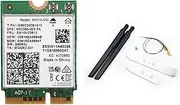 Wireless Network Card Network Card AX211NGW+Dual Antenna WiFi 6E M.2 Key E CNVio2 2.4Ghz/5Ghz 802.11Ac Bluetooth 5.2 Adapter