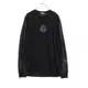 [二手] 【日本直送】 Pre-owned MONCLER long sleeve T-shirt logo embroidery black Navy gray bicolor