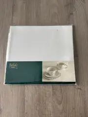 Belleek Lines- Ivory Shamrock Table Runner 13”x70" Linen & Cotton Made Ireland