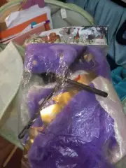 Purple Fuzzy Dragon Marionette Puppet Wings Sunny & Co Toys 2005