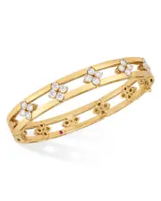 Roberto Coin 18K Yellow Gold Diamond Love in Verona Bangle Bracelet