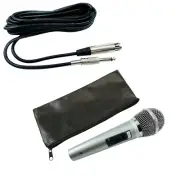 Mivic's Silver Dynamic Vocal Wired Professional Microphone