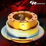 NRG UNIVERSAL STEERING WHEEL QUICK RELEASE GEN 2.5 ROSE GOLD/NEO CHROME RING