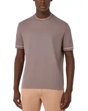 Boggi Milano Cotton Crepe Knit Tee