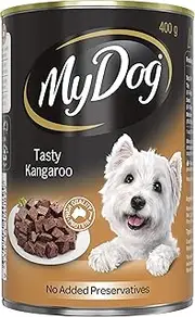 MY DOG Adult Wet Dog Food Tasty Kangaroo 400g Can, 24 Pack