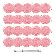 20pcs Drawstring Cords 51" Replacement Drawstring with Threader, Light Pink