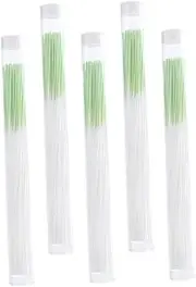 [PLAFOPE] Earring Piercing Cleaner Set 350pcs Earring Hole Cleaning Floss Lines for Adults Green Reinforced 70 Pieces Per Tube