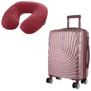 Pierre Cardin PC3248MV 70cm MEDIUM Rose Hard Shell Case + BONUS Travel Pillow(chk)