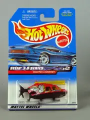 HOT WHEELS 2000 SEEIN' 3-D SERIES PROPPER CHOPPER COLLECTOR #009 1/4