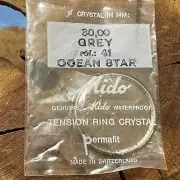 Vintage Mido Ocean Star watch ref. 41 crystal 30.0mm grey integral chapter ring