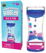 Liquid Motion Bubbler Timer Sensory Toys for Calm Relaxing Blue & Pink