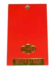 50 Page 5.5" Congress Contract Bridge RED GOLD Score Pad Playing Cards Bicycle