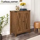 5 Tier Shelf Shoe Rack Storage Cabinet Wooden Standing Sneakers Organizer Doors