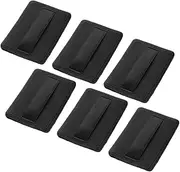 [BIUDECO] Makeup 6pcs Soft Puff Black Pu Luxury for Foundation Perfect for Cosmetics