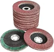 10PCS Professional Flap Discs 100mm 4 Inch Sanding Discs 60/80/120/240/320 Grit Grinding Wheels Blades for Angle Grinder (Color : 80, Size : 4inch)