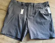 size 42 Buffalo David Bitton Men's Flat Front Short Charcoals S23 Carbon Hombre