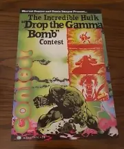 The Incredible Hulk Drop The Gamma Bomb Contest Print Ad 1997 7x10