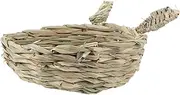 ibasenice Woven Nest for Animals Comfortable Sleeping Pad for Hamsters Gerbils Mice and Parrots Safe Chew for Teeth Grinding and Landscaping for Cages