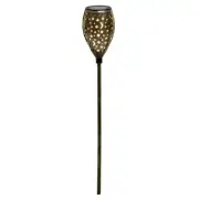 Solar Powered Flickering Moon and Stars Shadow Stake