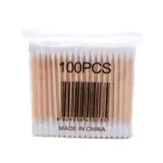 10 packs of 100=1000 Baby Q-tips/Cotton Swabs bamboo Stick Double Tipped