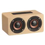 1200 Mah Retro Portable Bluetooth Speaker Desktop Plug-in FM Subwoofer-Yellow