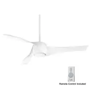 Minka Aire Artemis 58" 3-Blade LED Smart Ceiling Fan in White Finish with Remote