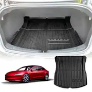 Tesla Model 3 Highland 2023-2025 All-Weather Rear Trunk Cargo Mat Boot Liner Cover Luggage Tray