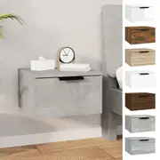 2x Wall-mounted Bedside Cabinets Storage Unit Nightstand Multi Colours vidaXL