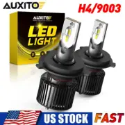 Pair AUXITO H4 LED Headlight Bulbs White Hi Low Beam Conversion Kit Super Bright (for: Smart)